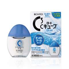 Rohto C Cube cool Освежающие капли при ношении контактных линз